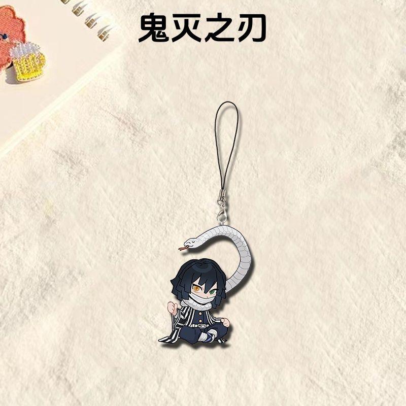 

Demon Slayer Ganlu Temple Mitsuri Ihei Xiaoba Nei Small Portable Creative Anime Decoration Pendant Fashion Mobile Phone Chain