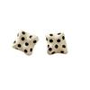Irregular Polka Dot Earrings Sweet Square Earrings Korean Style Stud Earrings  For Women Gifts