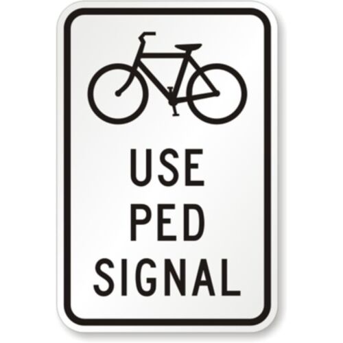 Bicycle Trail Campground Park Aluminum Weatherproof  SignAluminum 20x30cm（7.8x11.8inch）