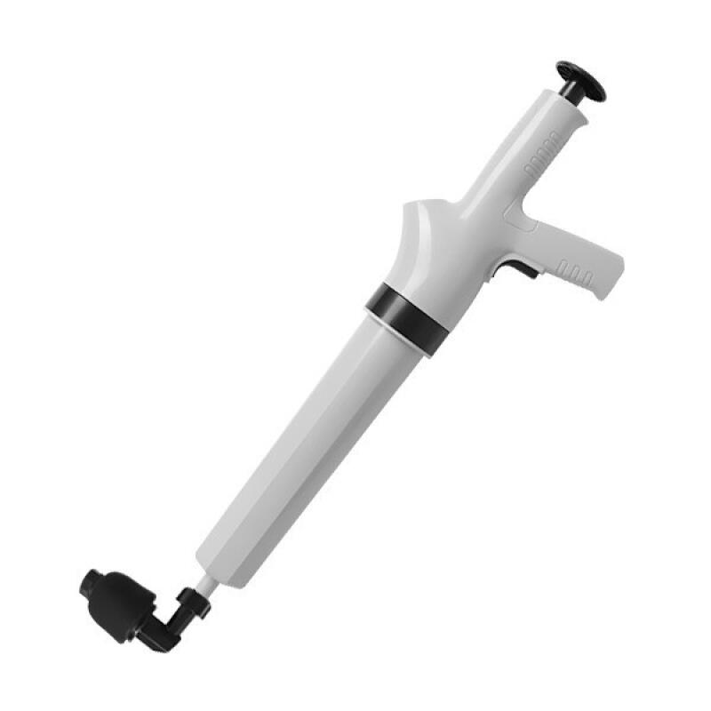 Toilet, sink, bathroom drain clogging compression plunger