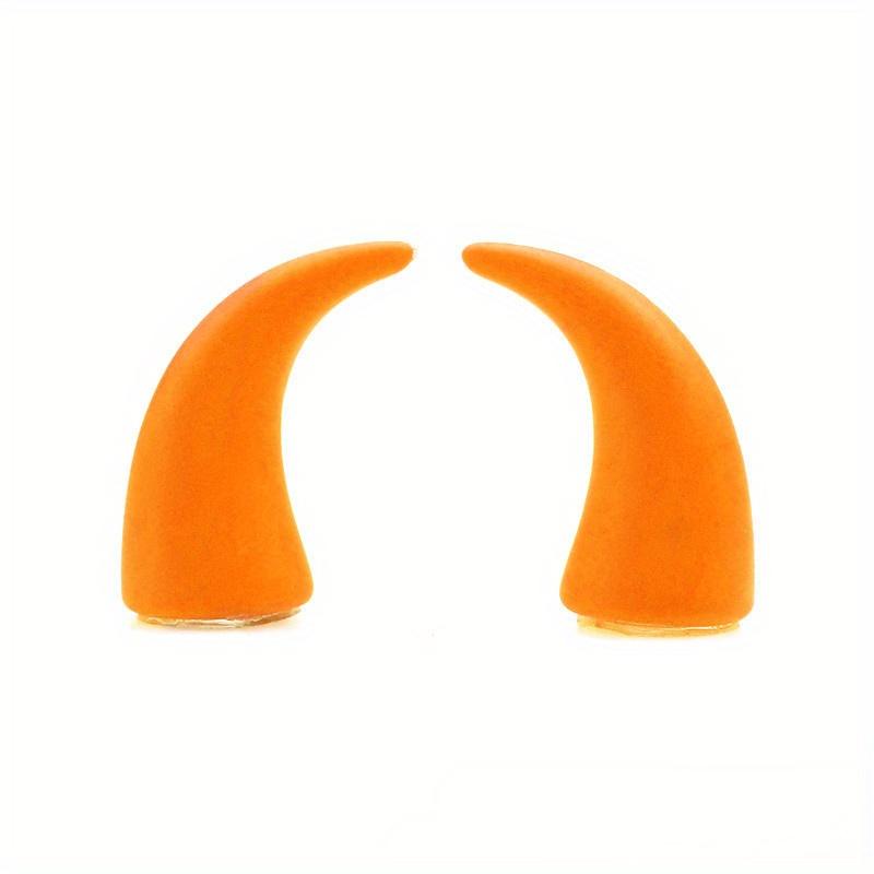 

Украшение приборной панели автомобиля, коровий рог, паста, электромобиль, круглая лампа, дьявол, коровий рог, украшение для мотоциклетного шлема, рог оранжевый