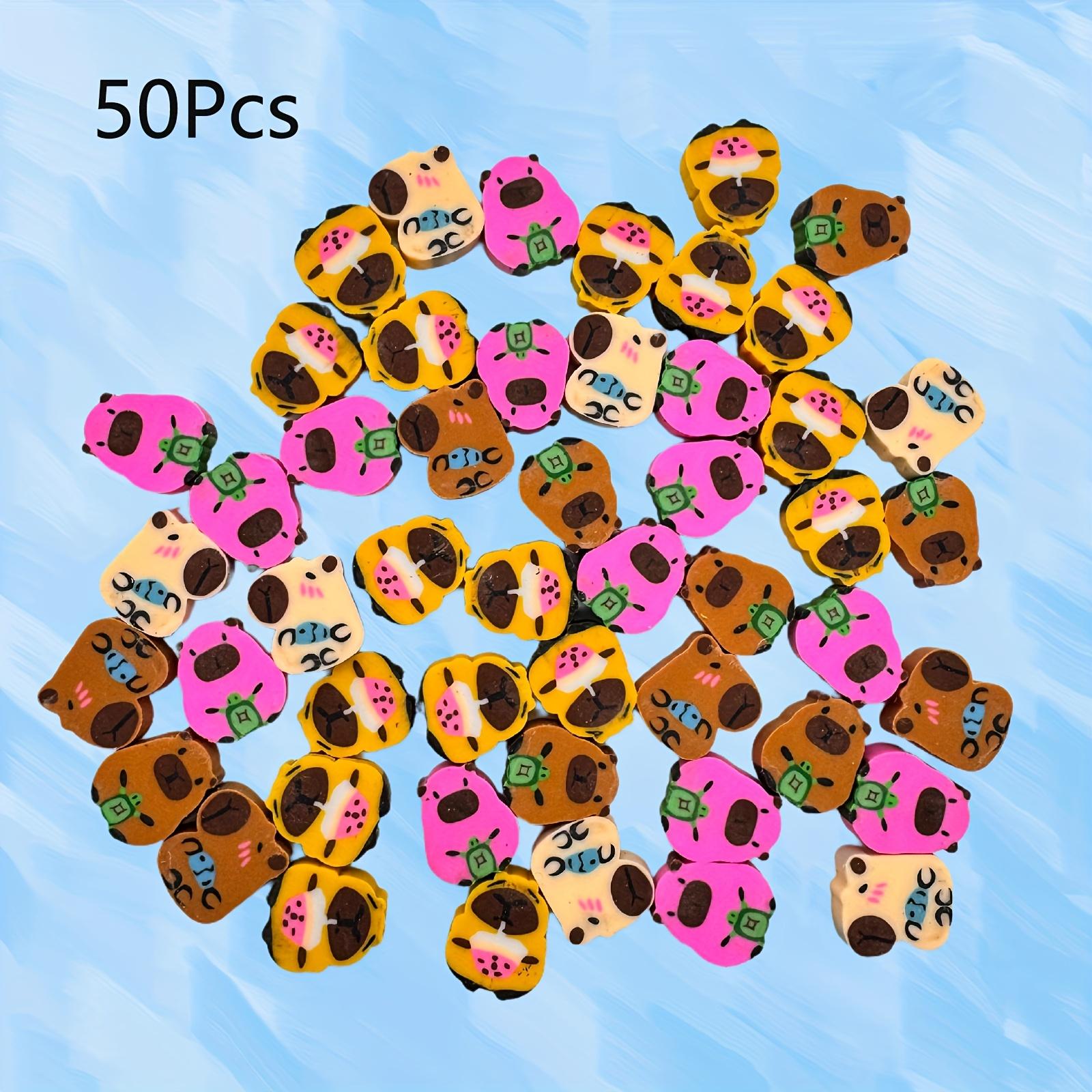 

Fun Mini Capybara Erasers|Assorted Colors Novelty Erasers for Classroom,Home,School Rewards&Party Favors,Home School Accessories