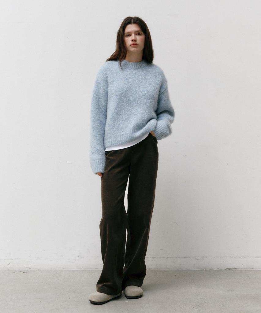 OSTKAKA Hairy Alpaca Pullover Dusty Blue