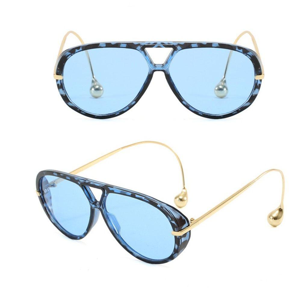 Double Bridge Retro Men Sun Glasses Anti-UV Shades Eyeglasses Women  Round  Sunglasses  Streetwear