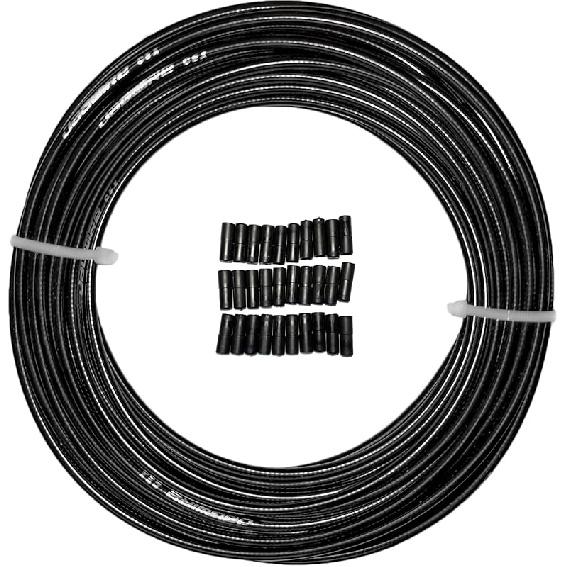 Lined Bicycle Brake Cable Housing, 5mm x 50ft, Including 30 PCS Cable End Caps Kit, The Most Trusted DIY Set for SRAM/Shimano Mountain Bike Road Bike