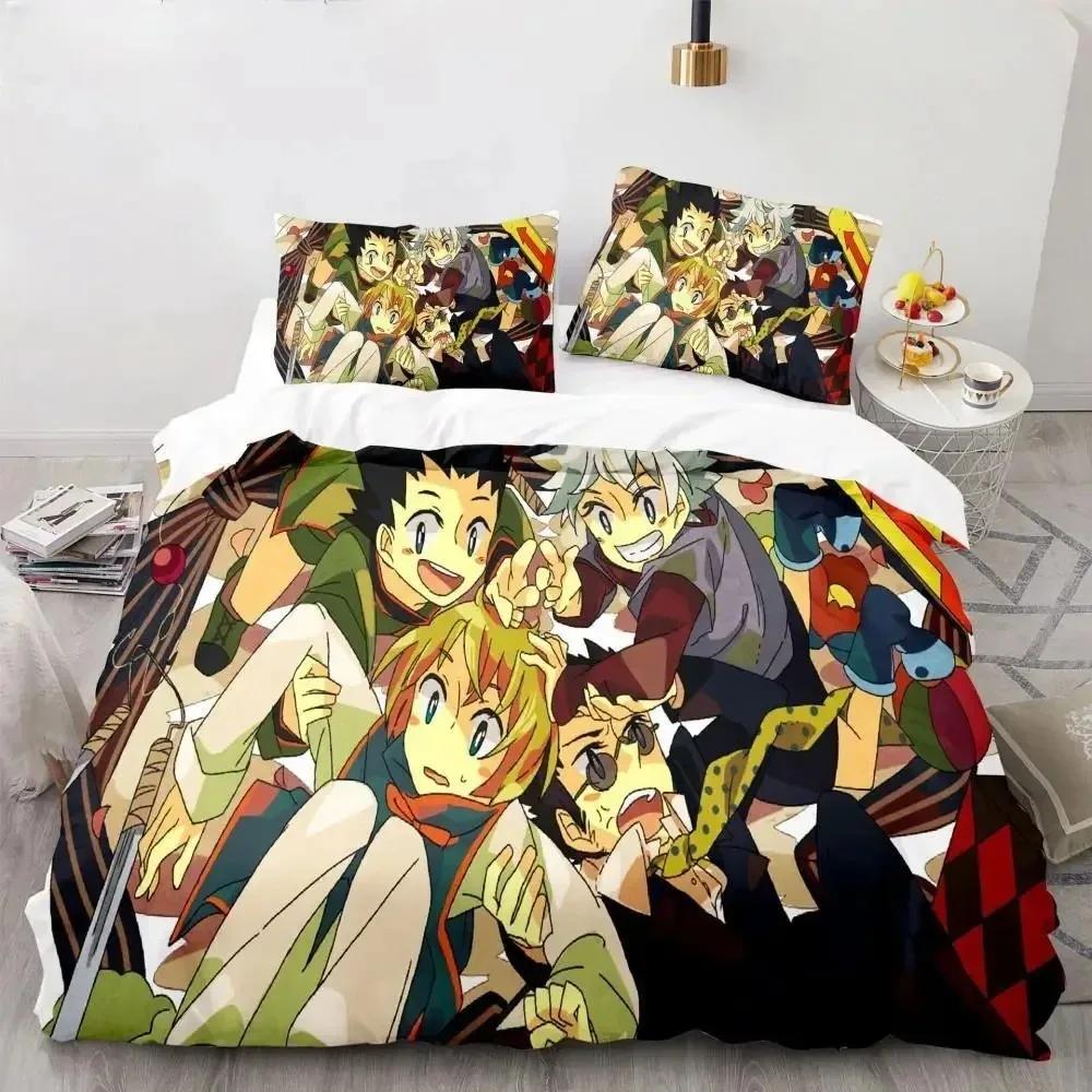 Hunter X Hunter 3D Duvet Cover Set Bedding Set Japanese Anime Twin Queen King Quilt Cover Pillowcases Polyester 3D Print Anime