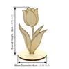 30pcs Wooden Tulip Decoration Set Standing Tulip Floral Arrangement for Party Centerpieces Weddings Birthdays Mother's Day Decor
