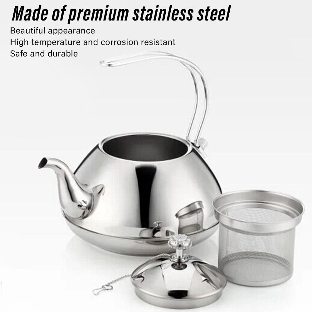 1.5L Capacity Stovetop Tea Kettle Stainless Steel Stainless Steel Tea Kettle  Home Kitchen