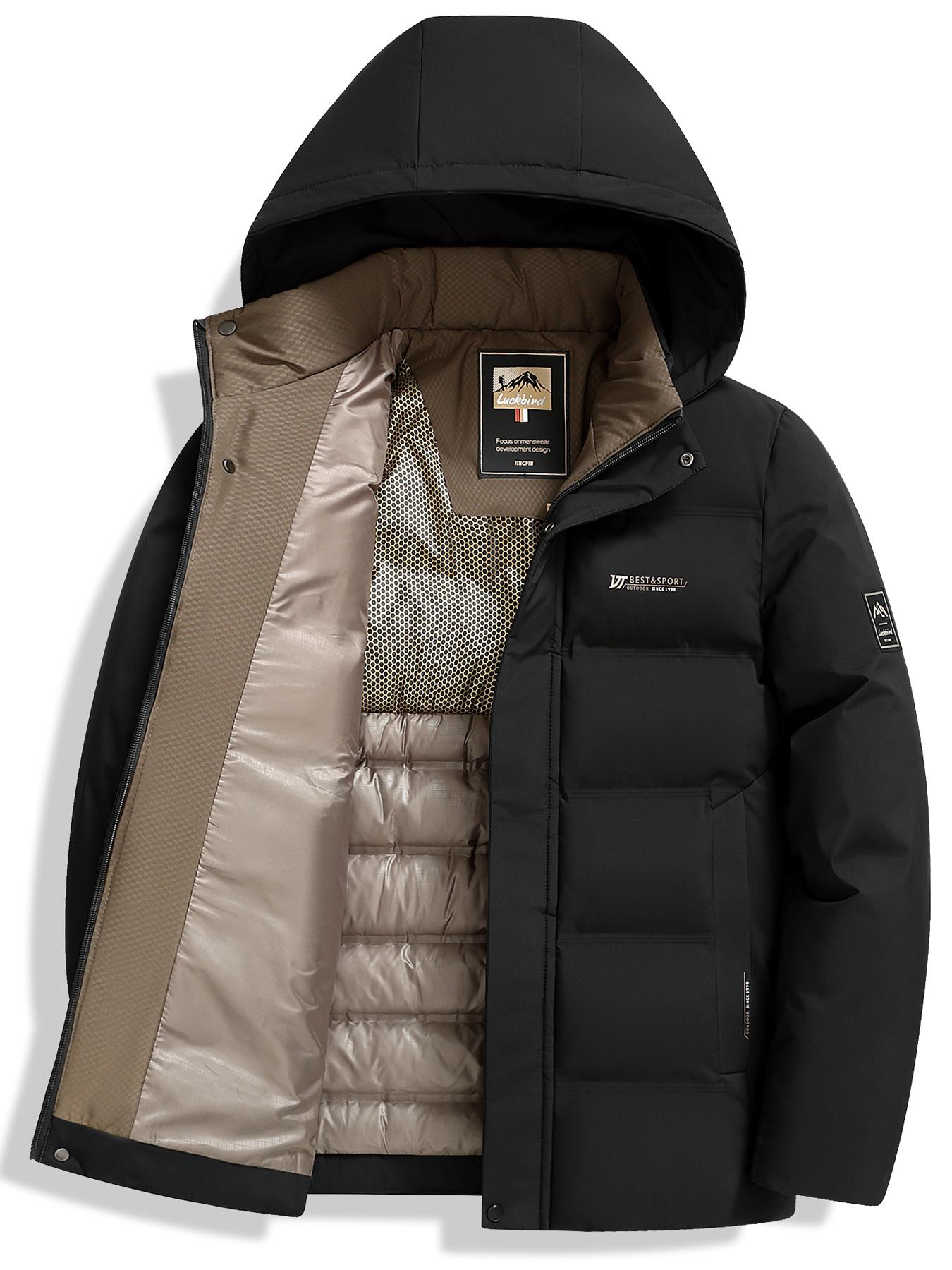 

Men s Thick and Warm Cotton Jacket for Autumn and Winter, Business and Casual Men s Cotton Jacket, Top Clothes XXL чорний