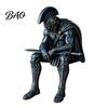 Ancient Roman Style Statues Greek Warrior Shelf Sitter Statue, Sitting Soldier Figurine with Classic Room Decor Helmet, Historical Desktop Ornament