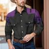 Men'S Fashionable Lapel And Shoulder Length Long Sleeved Casual Top