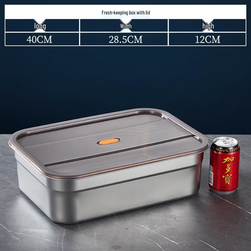 Rectangular Stainless Steel Food Storage Container