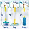 Kids Cleaning Set Toddler Cleaning Toy Set Pretend Play Housekeeping Educational Toy with Cleaning Cart Broom Dust Pan Mop