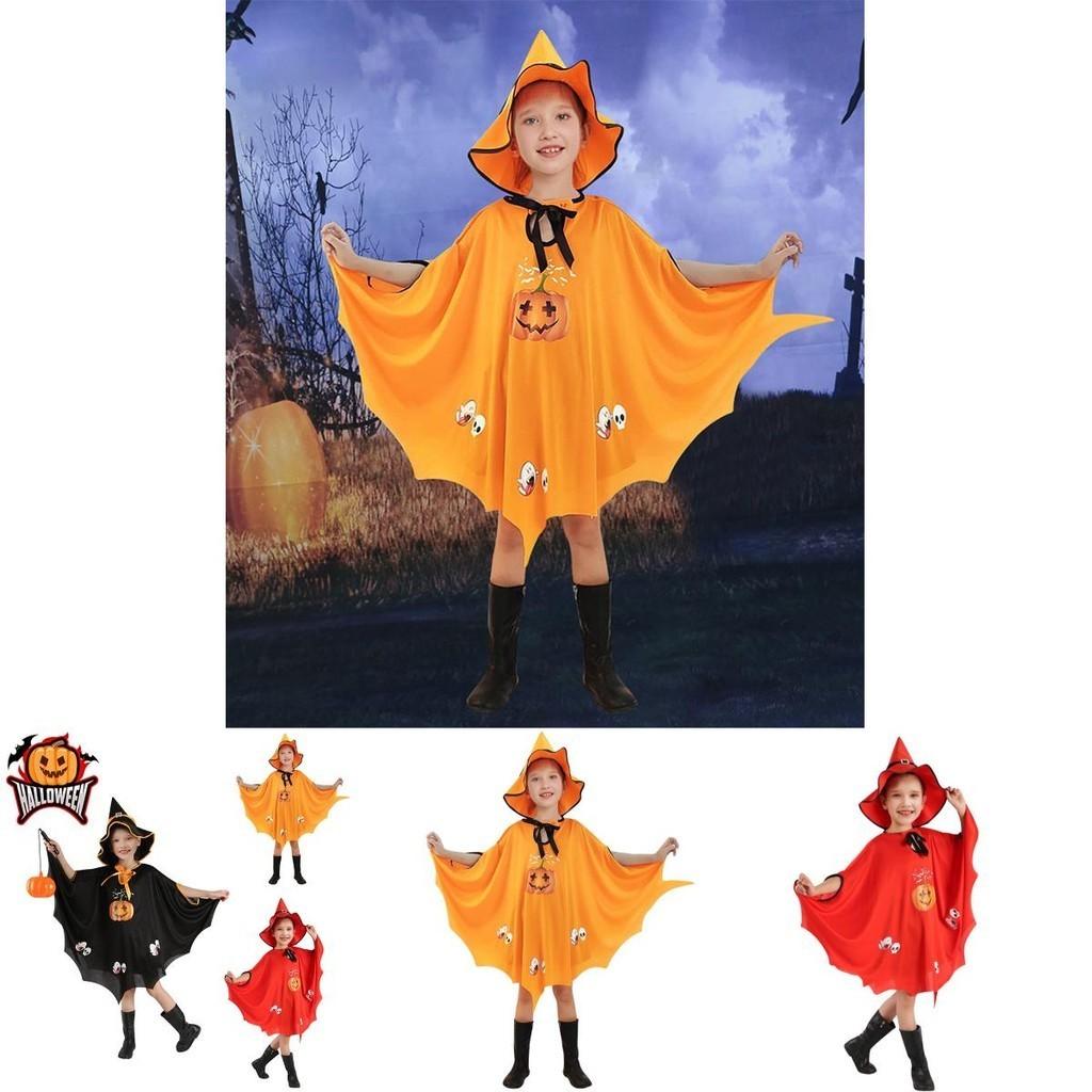 Halloween Children's Witch Cloak Costume Set Cosplay Fun!