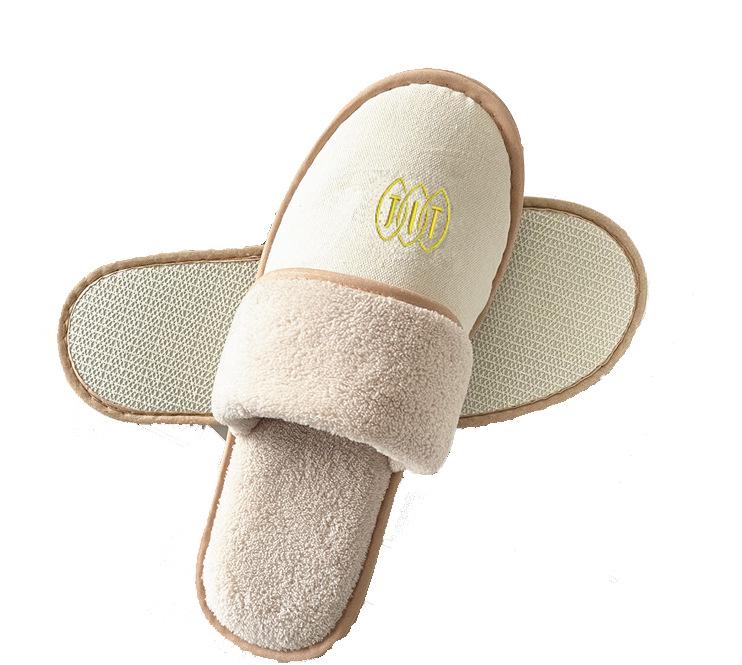 Disposable Non-Slip Canvas Slippers for Hotels and Travel