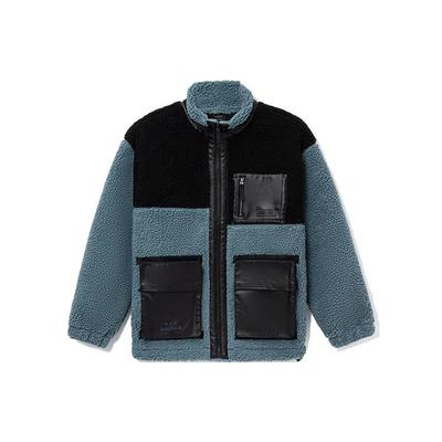 Li Ning X Star Wars Collaboration Fleece Warm Loose Jacket Men Jacket Blue AFDR773-2