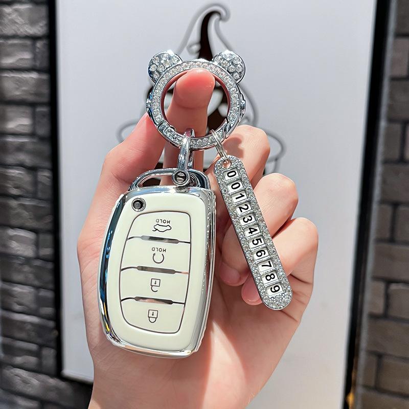 Car Remote Key Case Cover Protect Shell Fob For Hyundai Creta Ix35 Ix45 I10 I30 I40 Tucson Santa Fe Rena Sonata Elantra Azera