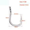 5/10Pcs Stainless Steel Fish Hook Jig Big Fishing Bait Holder Tackle Tool