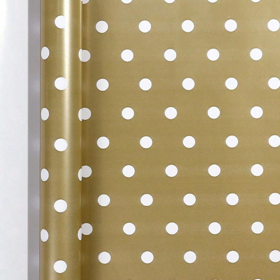 1 Roll of Polka Dot Pattern Wrapping Paper with Gold Print Design, Suitable for Birthday, Festival, Wedding, Party