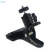 360° Rotation Camera Clip Mount - Universal Flash and Light Stand Clamp for Photography