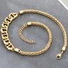 Trendy Statement Clavicle Chain Choker for Men Women Unisex Vacuum Plated Stainless Steel Necklaces Hypoallergenic Jewelry Gift