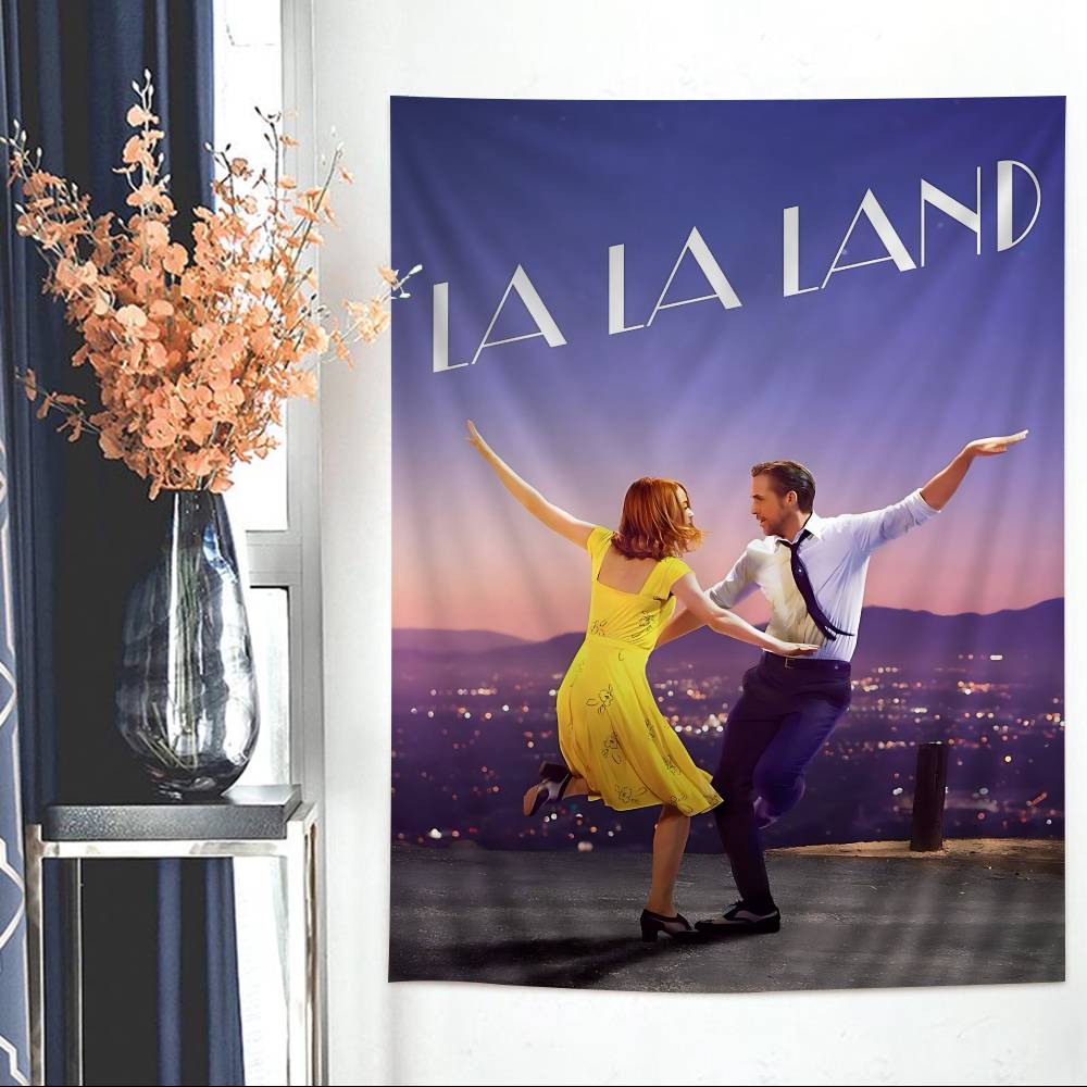 La La Land Music Classic Movie DIY Wall Tapestry Hanging Tarot Hippie Wall Rugs Dorm INS Home Decor