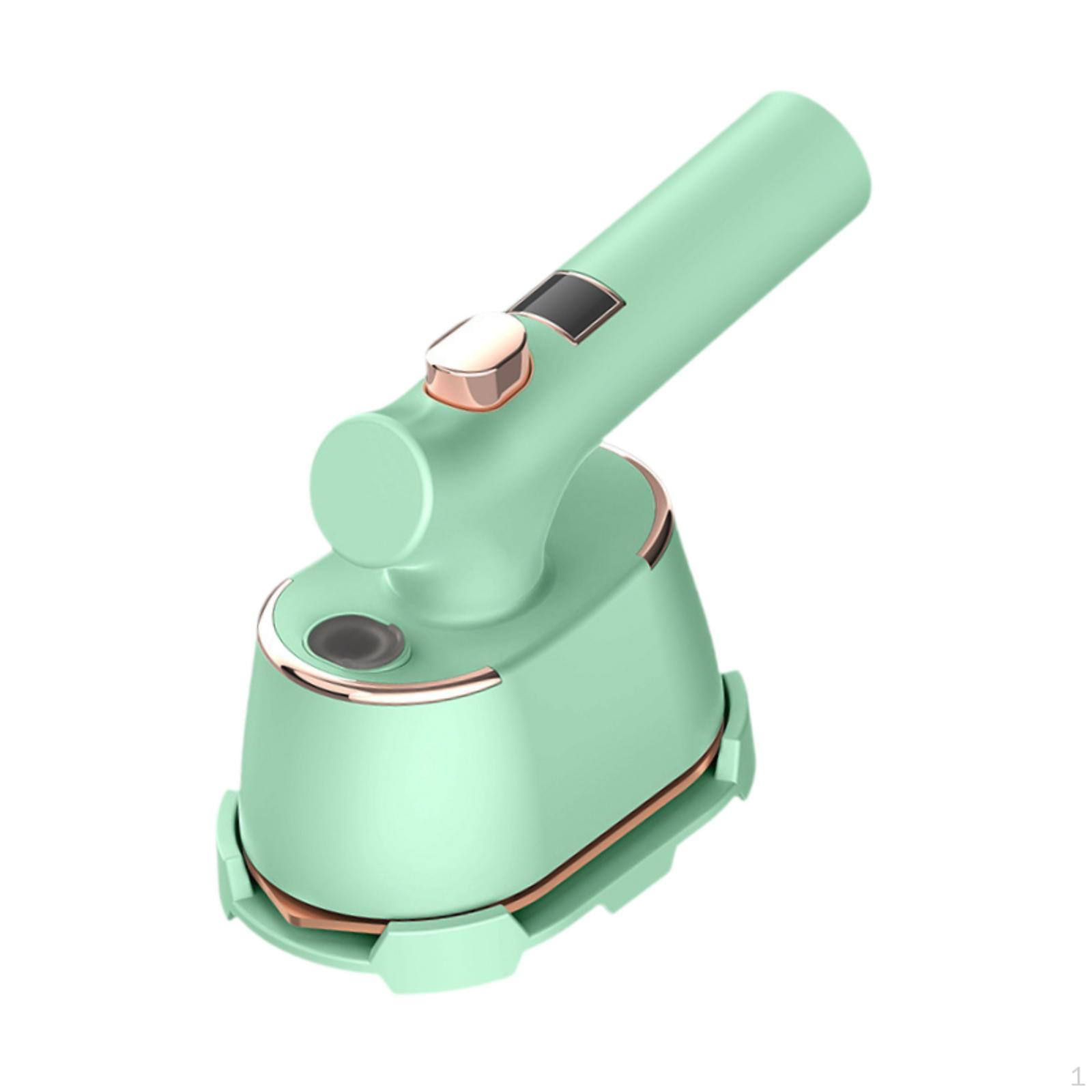 

Ручной отпариватель для путешествий, утюг с поворотом на 90°, небольшая подставка для сухой и влажной одежды, портативный зелёный