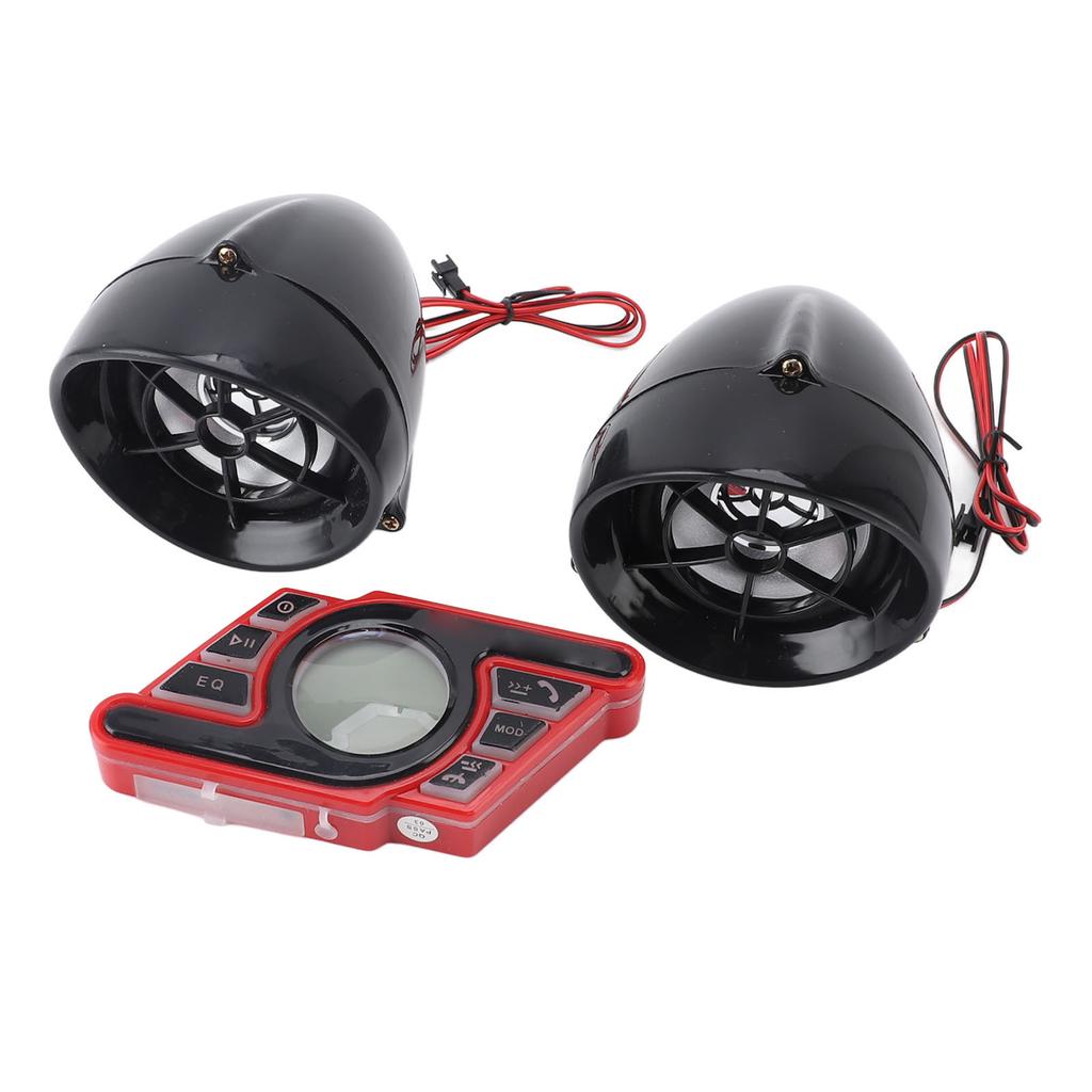 Motorcycle Bluetooth Speaker Anti Theft Alarm Handsfree Call Voice Navigation Waterproof Stereo Speaker System