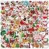Mix Christmas Santa Claus Xmas Stickers Skateboard Cars Guitar Helmet Luggage Laptop Graffiti Stickers Kids Christmas Gifts