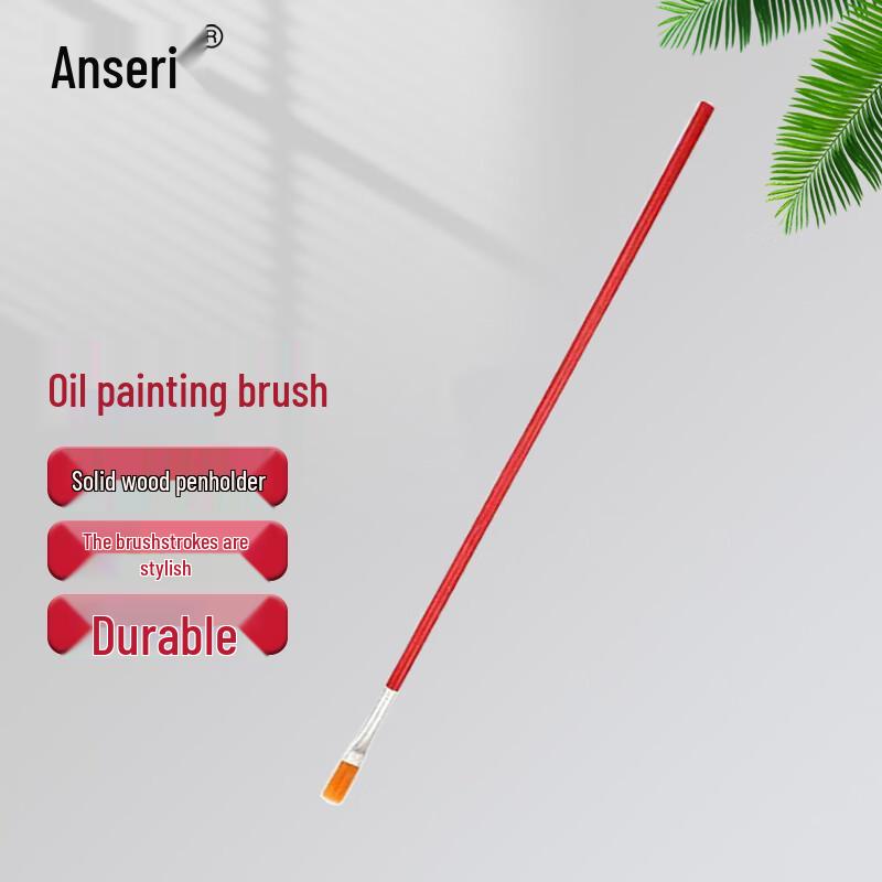 AccuSource Nylon Flat Head Paint Brush Set No. 5