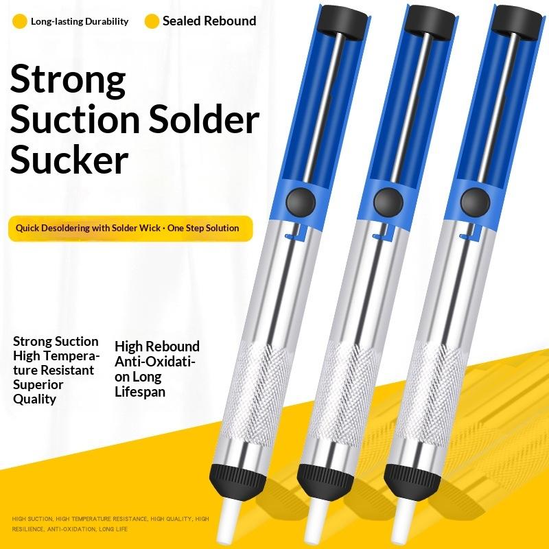 Soldering Sucker Pen Aluminum Metal Desoldering Pump Suction Tin Gun Removal Vacuum Soldering Iron Desolder Hand Welding Tools