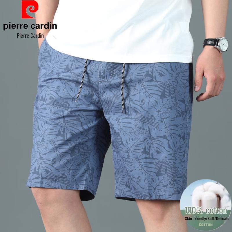 Pierre Cardin Men s Casual Cotton Print Drawstring Shorts 3XL