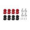 Dilwe 4pcs RC Car Wheel Hub RC Wheel Hex Hub Metal Adapters for Traxxas Remote Control Crawler Upgrade Parts Adapters,