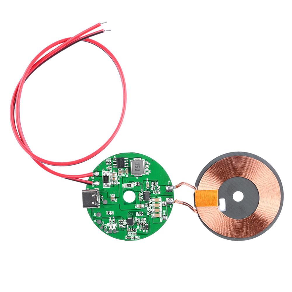 DC 5-12V Type-C 20W High Power For QI Wireless Fast Charger Transmitter Module 5V 9V 12V QC PD Input 5W 10W 15W 20W Output