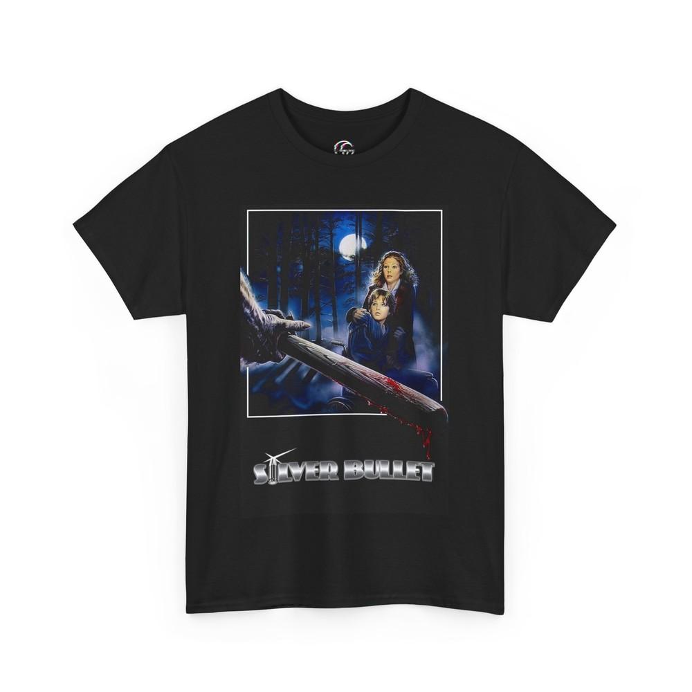 

Silver Bullet TShirt Vintage Horror Movie Shirt Stephen King Werewolf Tee Unisex T-Shirt S