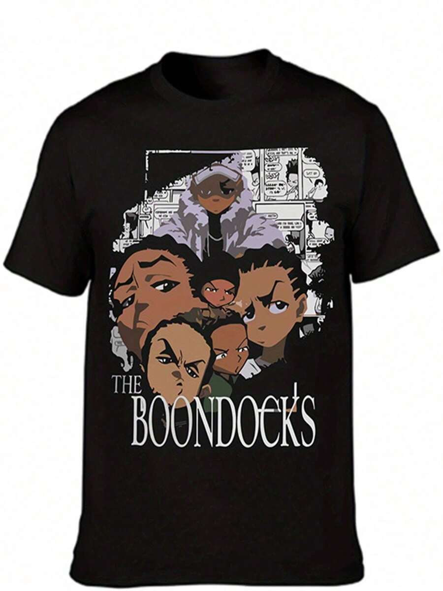 

Boondocks-themed unisex fun crew neck T-shirt M