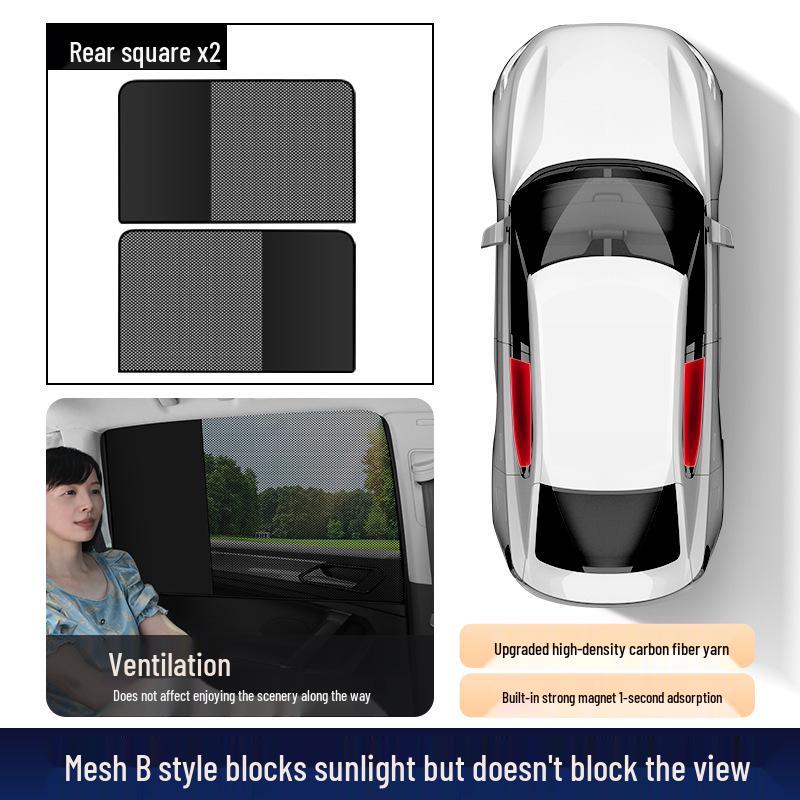 Cortina Parasol Magnética para Ventana Lateral de Coche para Protección del Bebé y Privacidad