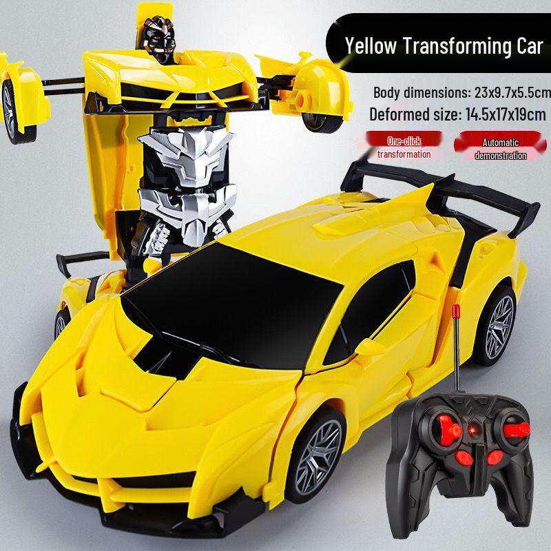 1:18 Remote Control Police Car/Robot Transformer - Spider Iron Man Edition