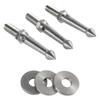 3Pcs/pack Stainless Steel Tripod Foot Spikes Enhanced Stability 3/8Inch Thread Tripod Leg Stabilizers 80mm Length