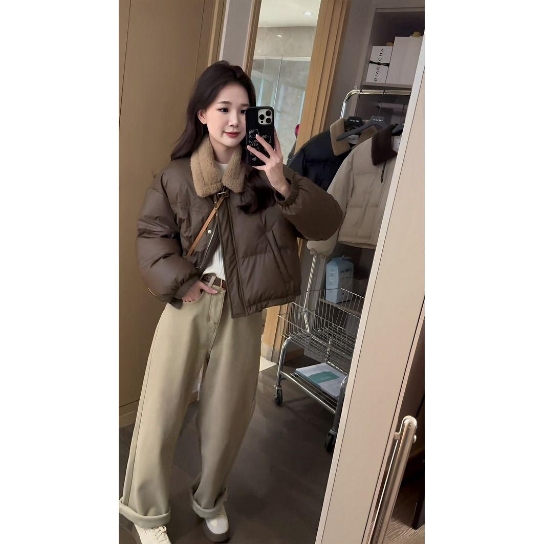 

Maillard Ретро Повседневная Женская Утепленная Зимняя Пуховая Куртка S (40-50 kg) кофейный