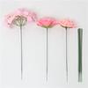 50/200pcs Plastic-clad Iron Flower Stem For Artificial Hydrangea Rose 6.69inch Flower Head Stick Rod Wedding Decor Accessory