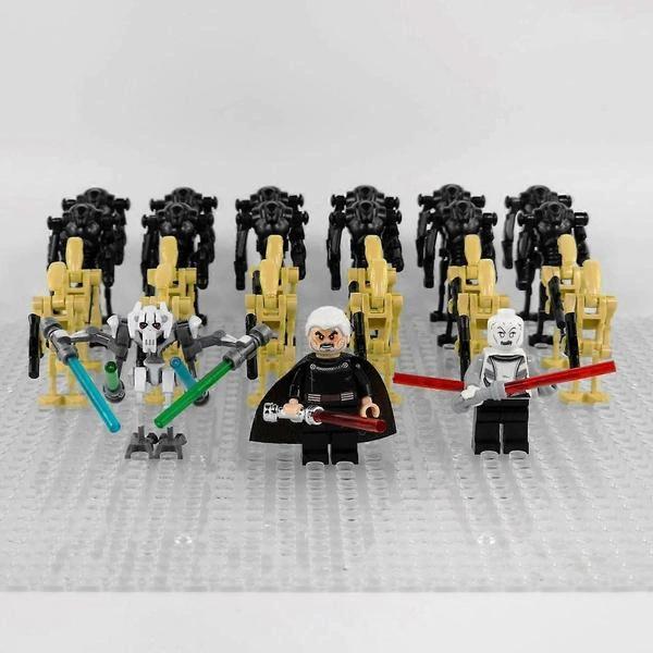 Star Wars Kampfdroide Bausteine Spielzeugfiguren Set für Jungen, DIY Montage Puzzle Steine Bausatz, Beutel mit Mehreren Stilen