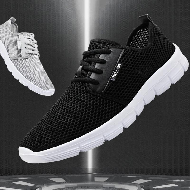 20261 Herren Sommer Neu Lässig Schuhe Damen Leicht Groß Größe Outdoor Sport Schuhe Strandschuhe Paar Netz 48 Yards 47 Grau
