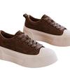 oard shoes 2026 new thick soled frosted leather lace up versatile shoes  sports shoes  casual shoes for women