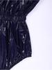Adaptive Swimwear for Men M-3XL Waterproof Bodysuit Button Crotch Short Sleeve Elastic Waistband Leakproof Jumpsuit for Special Needs