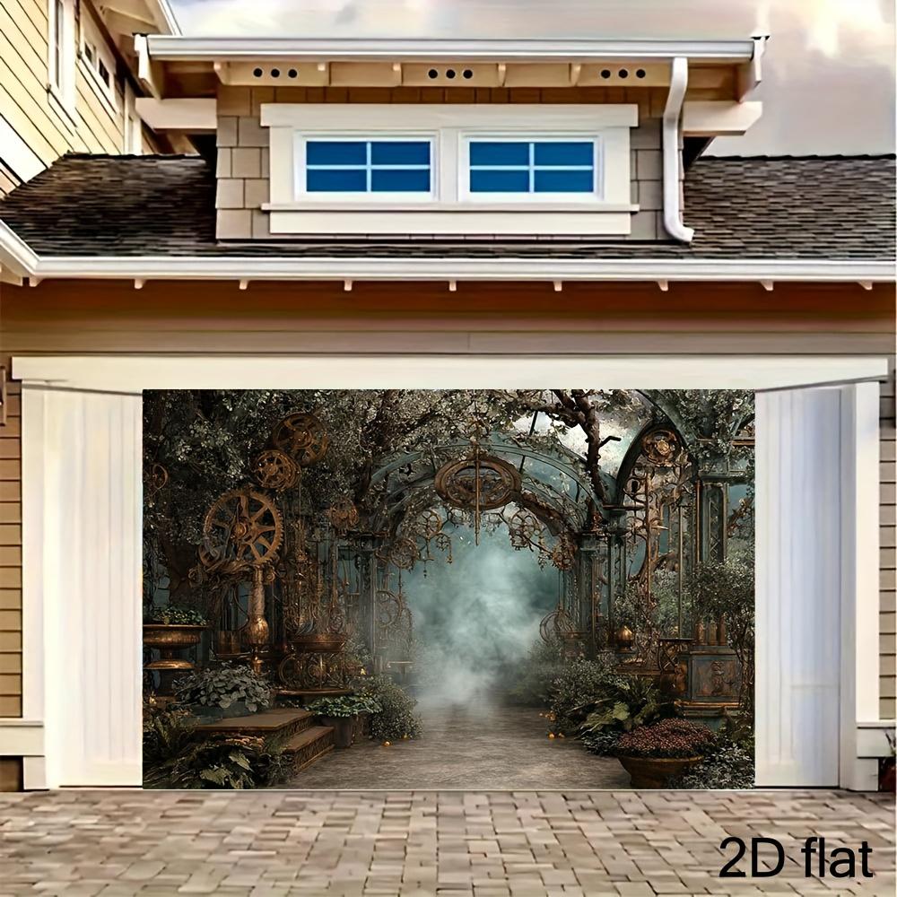 2D Plane 1 Piece of Mysterious Steampunk Garden Background Digital Background Suitable for Steampunk Background
