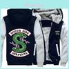 Herren Serpents Riverdale Hoodies Reißverschluss Sweatshirts Dicke Fleece Jacke Mantel Mit Kapuze