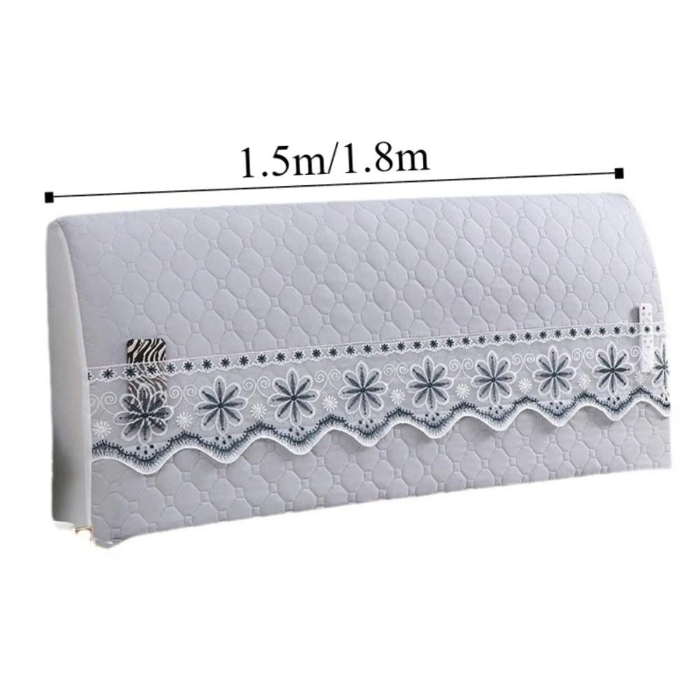 New All-inclusive Bed Head Cover Elastic Detachable Headboard Cover Luxury Soft Anti-Collision Bedside Dust Cover Bedroom