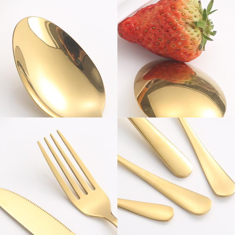 1010 Stainless Steel Cutlery Hanger Knife Fork Spoon 24 Sets of Western Steak Knife Fork Spoon