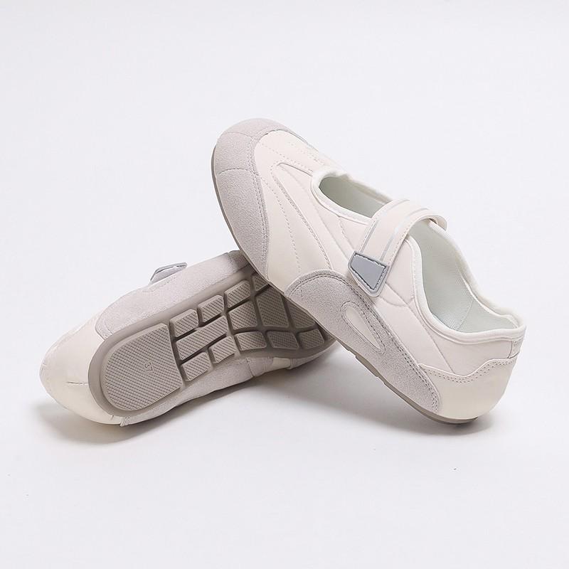 Fashion Flat Shoes Summer New Round Head Splicing Shallow Mouth Word with Soft Sole Anti-slip Wear-resistant Low-top Shoes